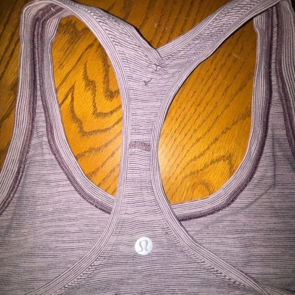 Lululemon Grey & Purple Racerback Tank - Picture 3 of 3